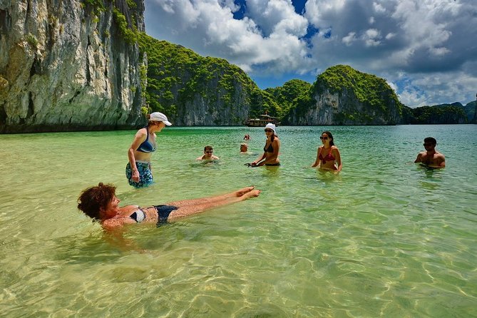1 Day Boat Tour: HaLong Bay, Lan Ha Bay, Natural Beach and Full Moon Party - Lunch keeps the schedule moving