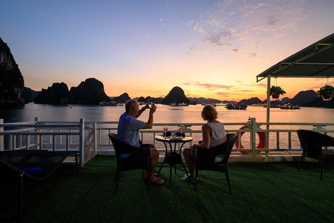 2-day Ha Long Bay Cruise included Transfer, Kayking and Swimming - Kayaking among the karst formations