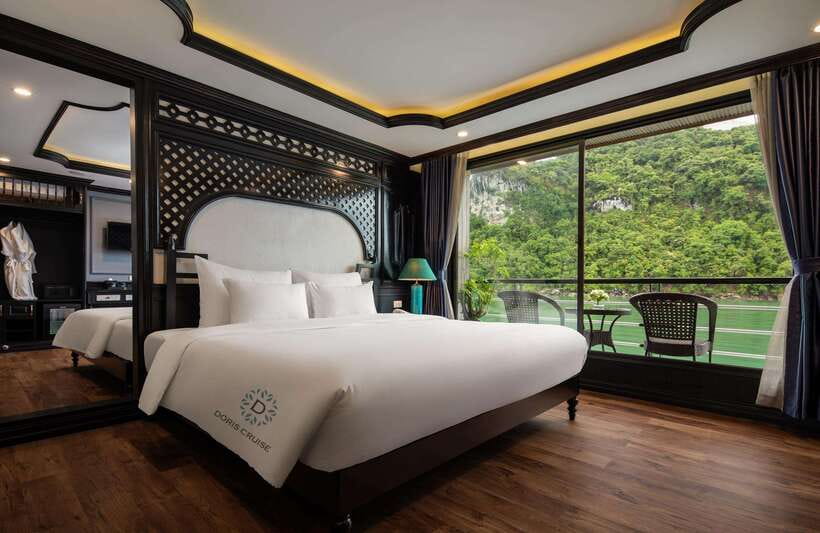 2-Day: Halong Lan Ha Bay 5 Stars Cruises w/Balcony & Bathtub - Swimming, sunset, and the cooking class