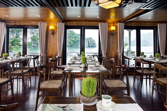 2D1N: Halong Bay 4-Star Cruise - Cave, Kayak, Swim, Meals - Sunset, cooking, and a night on board