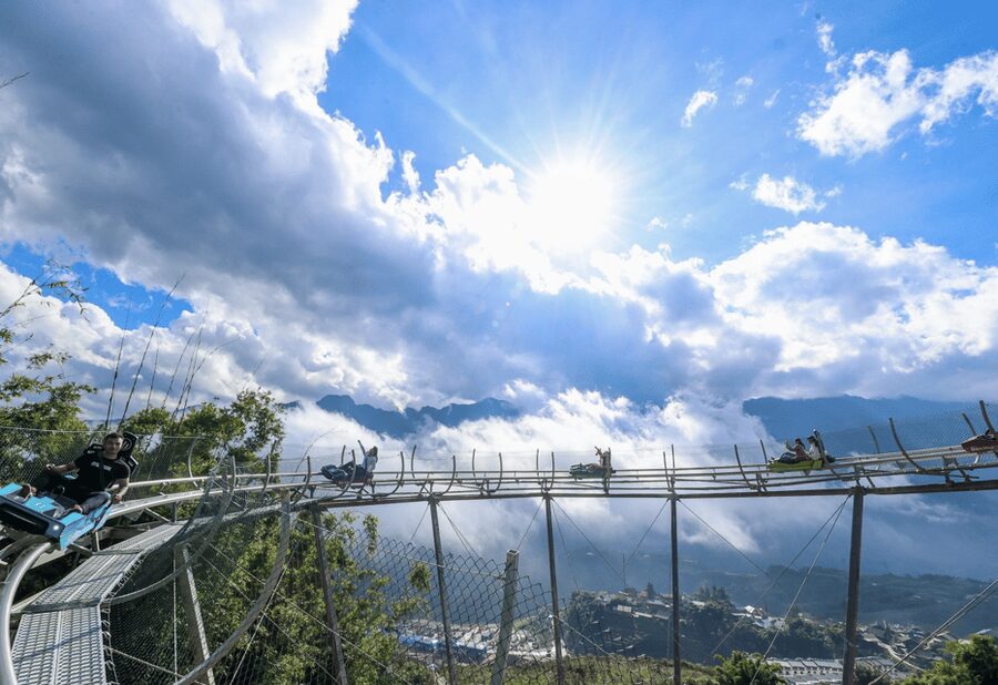 Alpine Coaster Ban Mong Experience in Sapa - Vietnam - Getting ready at Ban Mong