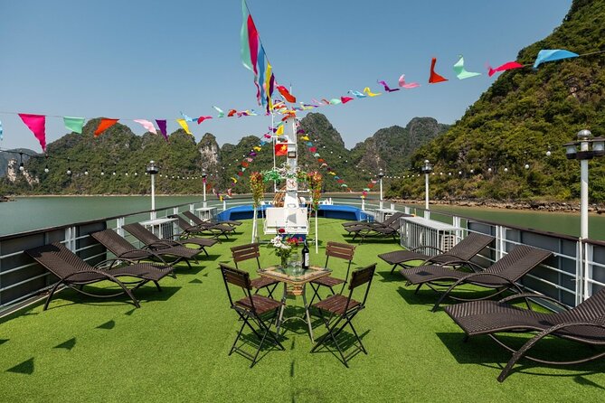 Best Price Halong Bay Full-Day Trip,Cave,Titop,Kayak By Transfer - A sunset party before heading back