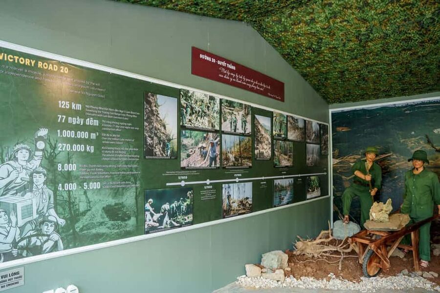 Boat Ride Phong Nha Cave & Vietnam’s Historic Command Cave - Road tools, supplies, and bomb relics