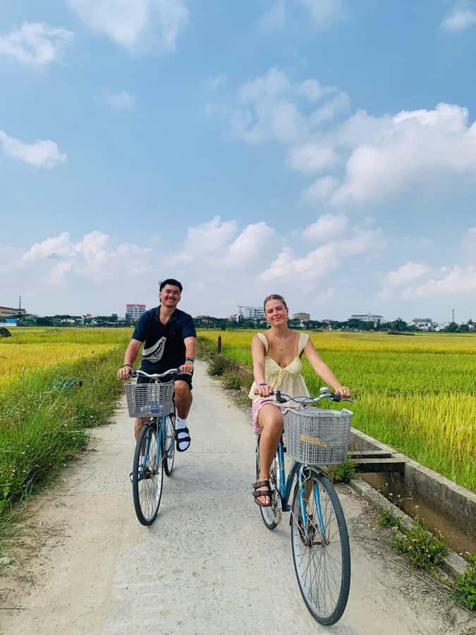BUFFALO RIDING -BASKET BOAT & BIKE TOUR-HOI AN - Rice fields, herbs, and a closer look at farm life