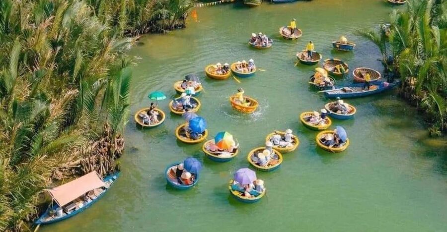 Cam Thanh Coconut Basket Boat Experience from Hoi An/Da Nang - Entering Cam Thanh Eco-Coconut Village