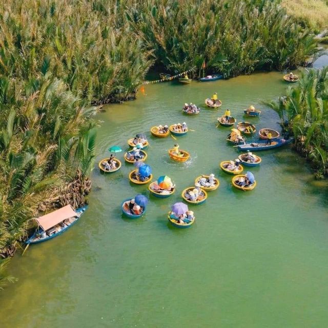 Cam Thanh Coconut Basket Boat Experience from Hoi An/Da Nang - Paddling, spinning, and the basket boat race