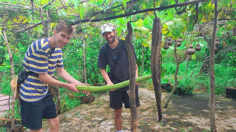 Can Tho: Authentic Mekong Delta – Real Local Life Tour. - Fruit, green tea, and stories in a garden hut
