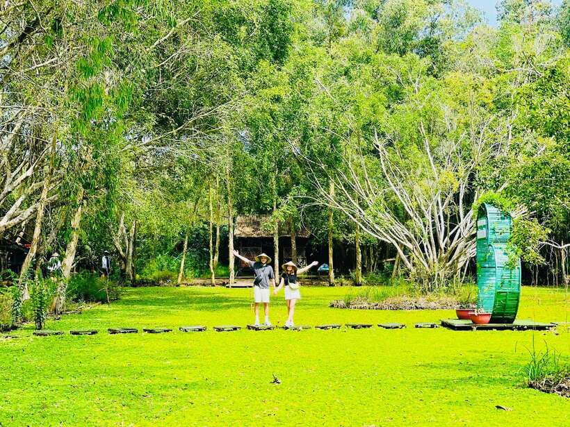 Can Tho: Explore Lung Ngoc Hoang Nature Reserve from Can Tho - Looking across the wetlands from the observatory