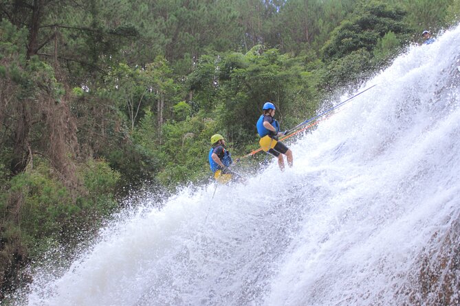 Canyoning Tour in Dalat Viet Nam - The 14-meter Washing Machine finish