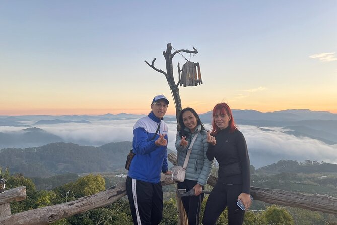 Cloud Hunting and The Glow of Dawn in Da Lat 4:00 - 10:00 AM - Tea fields and wind turbines at Cau Dat