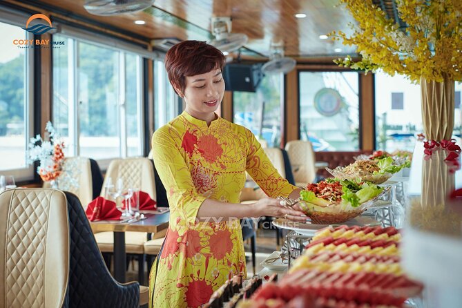 Cozy Bay Halong 5-Star Day Cruise, Buffet, Cave, Kayak, Swimming - What the guides add to the day