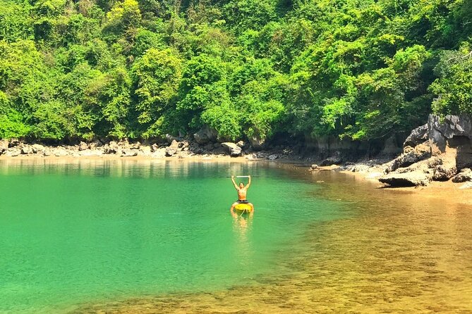 Cruising- Kayaking- Cycling- Trekking 3D/2N from Cat Ba in less tourist areas. - Day three: caves, lagoons, and the return cruise