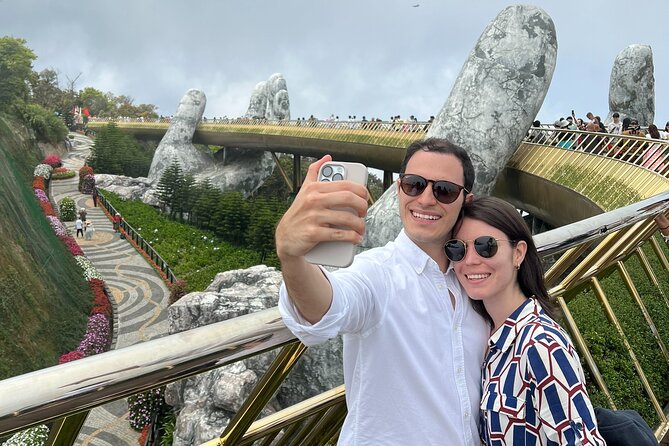 DA NANG Ba Na Hills, Golden Bridge & Cable Cars PRIVATE TOUR - Returning to Da Nang: Dragon Bridge and Love Bridge