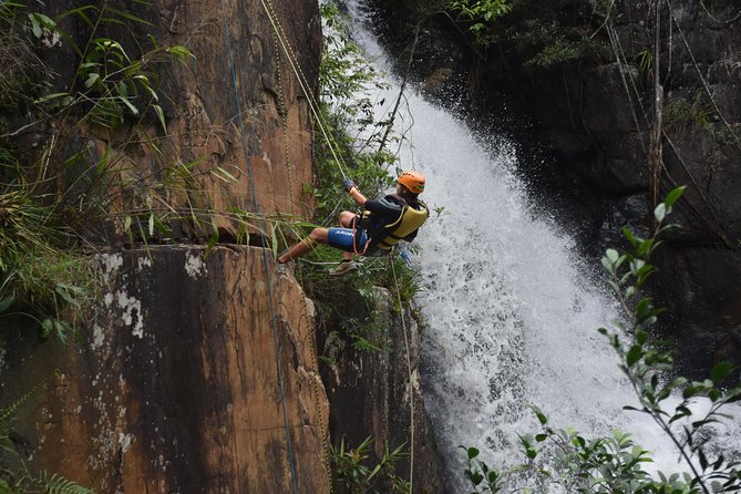 Dalat Canyoning Day Trip - Swimming at the 30-meter waterfall
