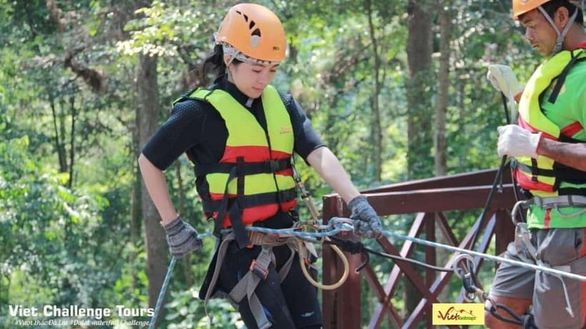 Dalat: Canyoning Extreme Adventure Vietnam - The natural water slide is short, fast, and physical
