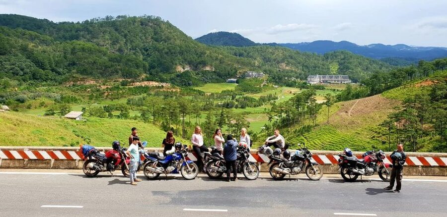 Dalat Easy Rider Motorbike Loop Day Tour - Elephant Waterfall, a quick first look at the falls