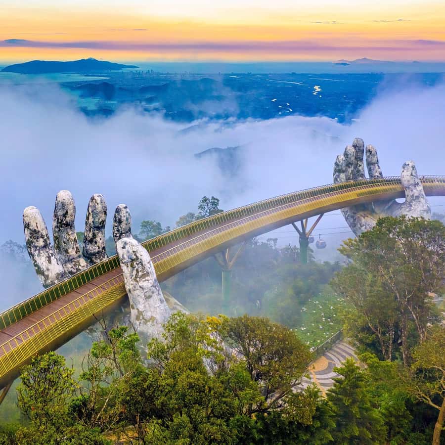 Danang: Golden Bridge by Private Car or Bus w hotel pickup - The Golden Bridge and the Ba Na Hills visit