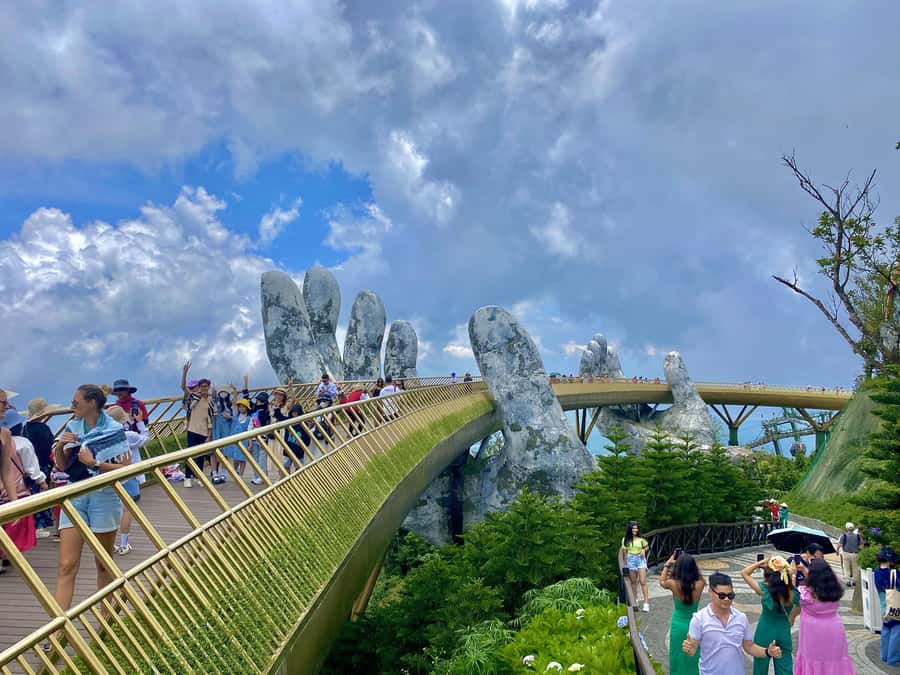 Danang: Golden Bridge by Private Car or Bus w hotel pickup - Guides, tickets, and communication
