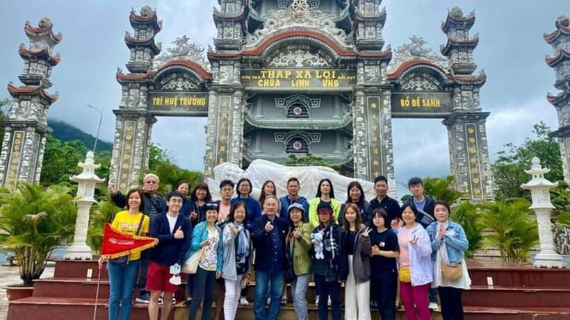 DaNang/HA: Lady Buddha, Marble Mountain & Am Phu Caves Tour - Linh Ung Pagoda and Lady Buddha