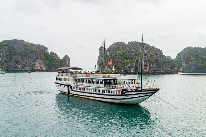 Day trip to Halong Bay from Hanoi - A traditional boat, not a private cruise
