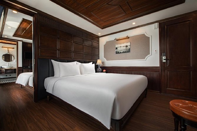 Doris Cruise 5 star cruise 2 days visiting Halong Bay Lan Ha Bay private balcony - The early start and Dark and Bright Cave