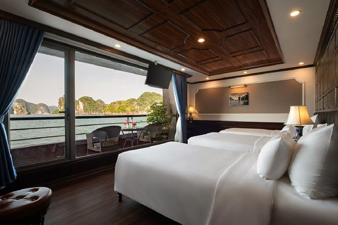 Doris Cruise 5 star cruise 2 days visiting Halong Bay Lan Ha Bay private balcony - Who will enjoy this cruise most