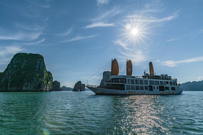 Emperor Cruises Experience 2 Days 1 Night in Halong Bay. - Vietnamese cooking and squid fishing after sunset