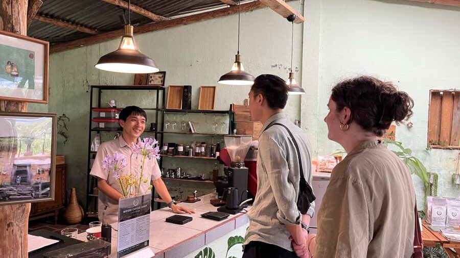 Experience specialty coffee with sustainable coffee farmers - Arriving at HuyEco Coffee & Culture in Da Lat