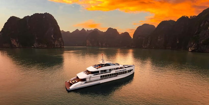From Ha Long: Luxury Symphony Day Cruise with 2 Jacuzzi Pool - Boarding at Ha Long International Cruise Port at 10:00