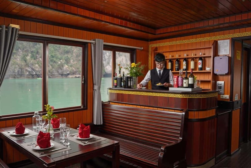 From Hanoi/Cat Ba: Lan Ha Bay Full-Day Boat Trip - Ba Trai Dao for swimming, rock arches, and boat jumps