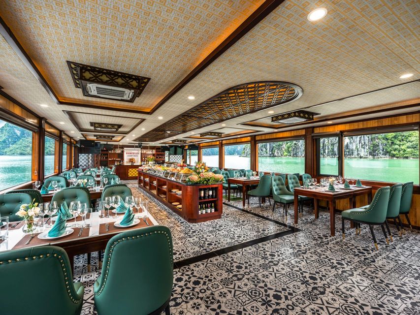 From Hanoi: Ha Long Bay 5-star Day Cruise with Buffet Lunch - Titop Island for the view or the swim
