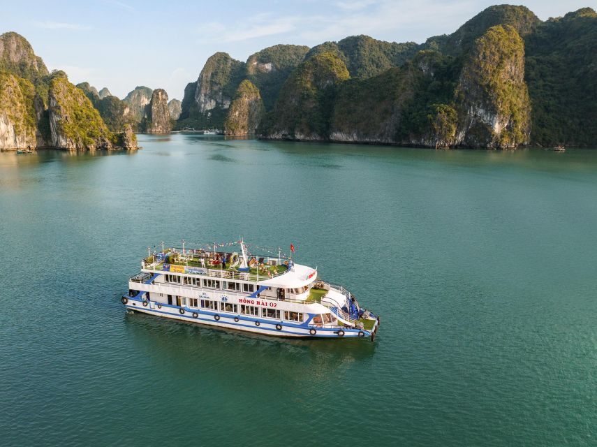 From Hanoi: Halong Bay 1 Day Trip Visit Cave, Island, Kayak - Sunset snacks on the return cruise