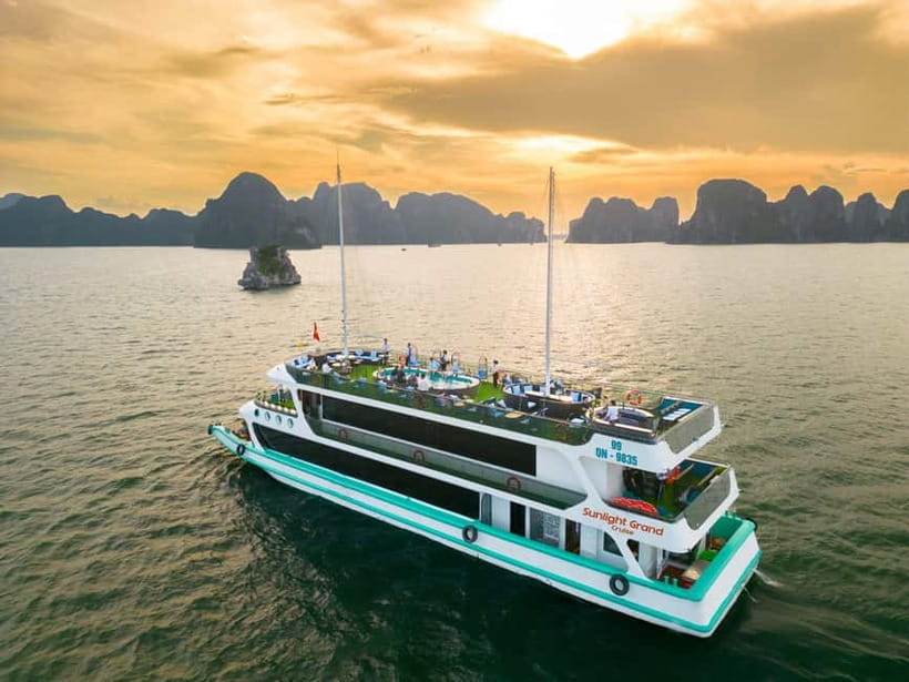 From Hanoi: Halong bay Luxury tour on 5 star cruise - Boarding at Tuan Chau Harbor