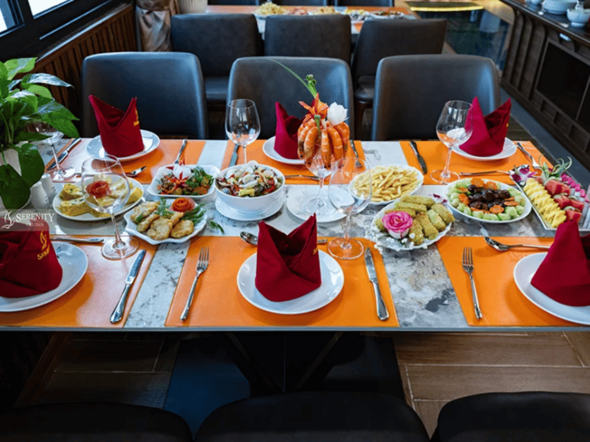 From Hanoi: Lan Ha Bay and Cat Ba Island Cruise with Lunch - The boat’s rooftop bar and afternoon pause