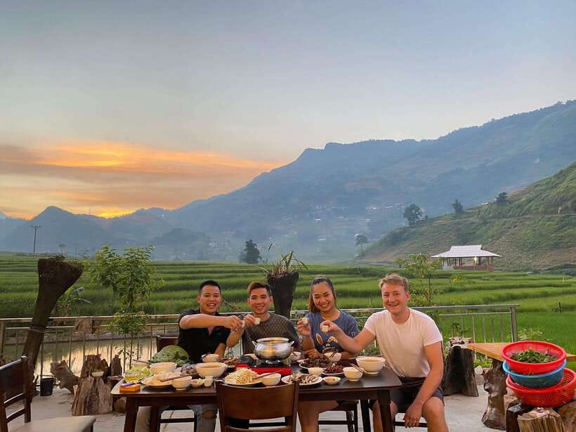 From Hanoi: Trek and Stay: 3-Day Sapa Highlands Adventure - Day 2: The main walk through Y Linh Ho, Lao Chai, and Ta Van