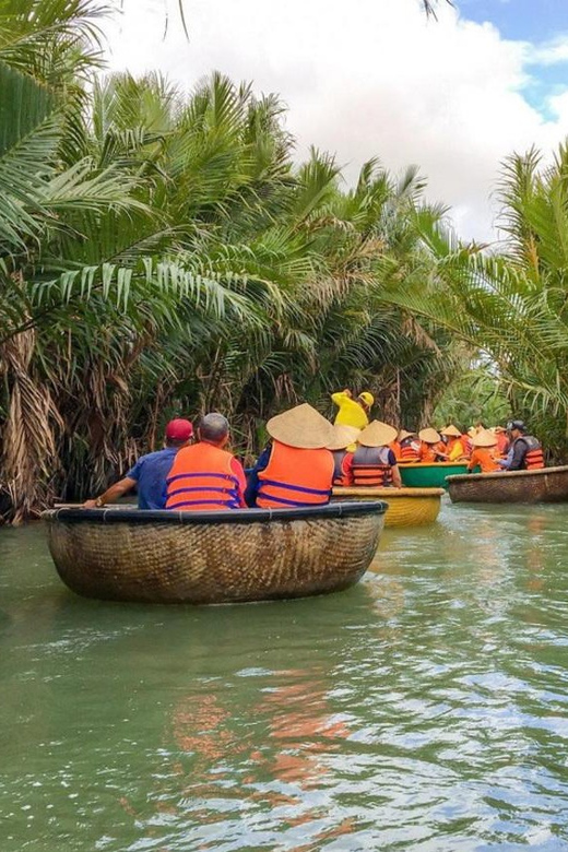 From Hoi An: Bay Mau Coconut Forest Bamboo Basket Boat Ride - The spinning basket boat performance