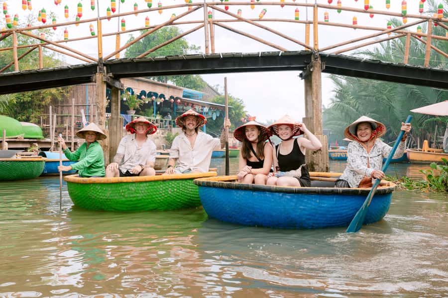 From Hoi An: Market Tour, Basket Boat Ride and Cooking Class - A market first, before the cooking begins