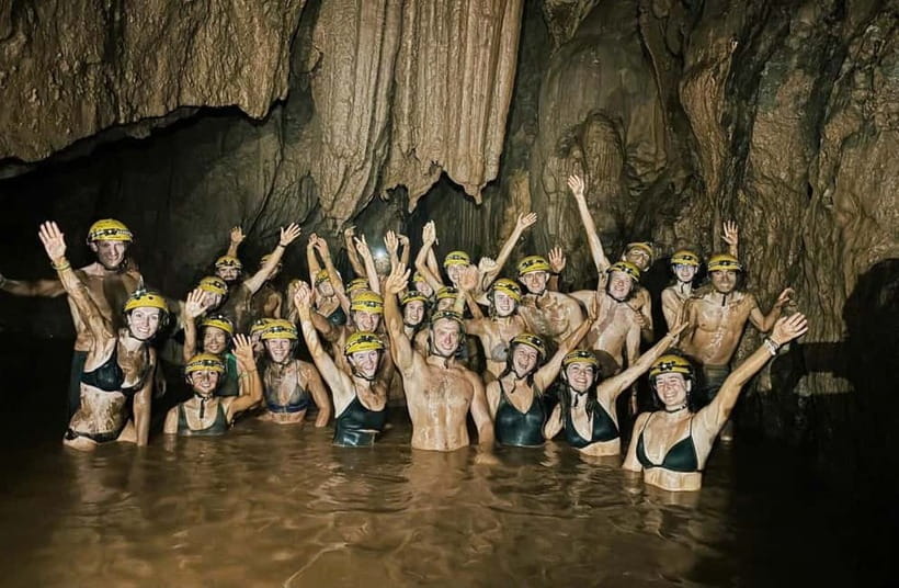 From Ninh Binh: Phong Nha Cave and Dark Cave Day Trip - The zipline and mud bath at Dark Cave