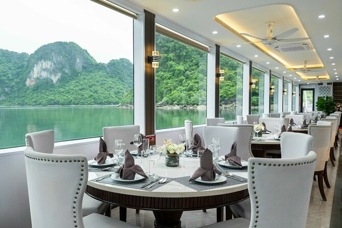 Full day Halong Bay Luxury Cruise - buffet lunch, kayak, swim. - Kayaking through the Luon Cave area