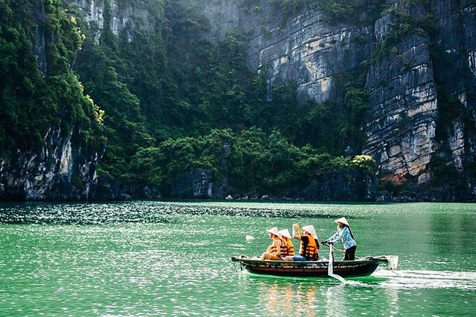 Full Day Tour Halong Bay on Premium Cruise Starting from Hanoi - Taking a bamboo boat or kayak through Luon Cave