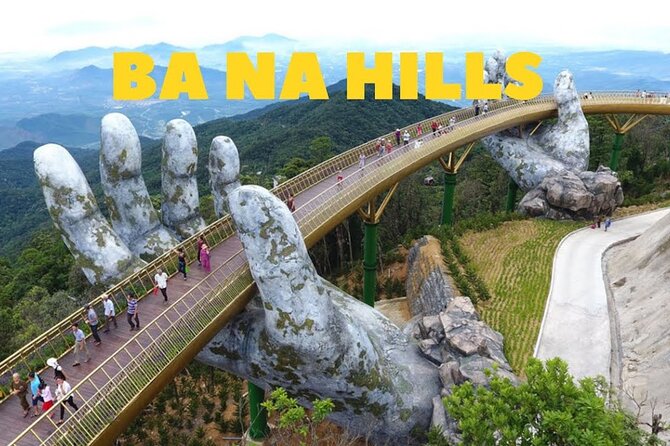 Golden Bridge -Ba Na Hills including buffet lunch ,Cable car 2 way From Da Nang - The second cable car and French Village