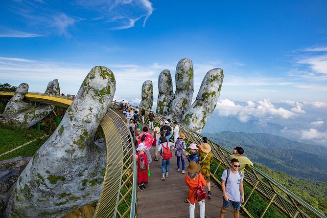 Golden Bridge -Ba Na Hills including buffet lunch ,Cable car 2 way From Da Nang - Walking, queues, and family comfort