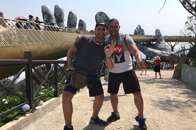 Golden Bridge-Marble Mountain-Hoi An City -Boat Ride-Night Market - The French Village is more spectacle than old Europe