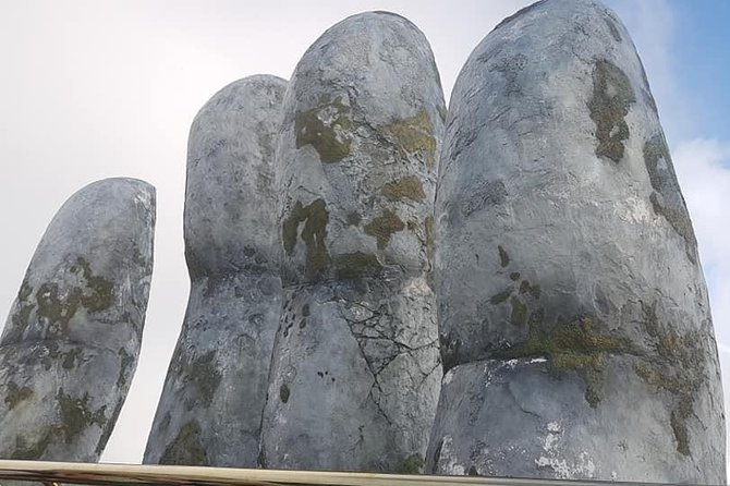 Guided Fullday Tour :Golden Bridge,Dragon Bridge,Marble Mountain,Monkey Mountain - Walking across the Golden Bridge
