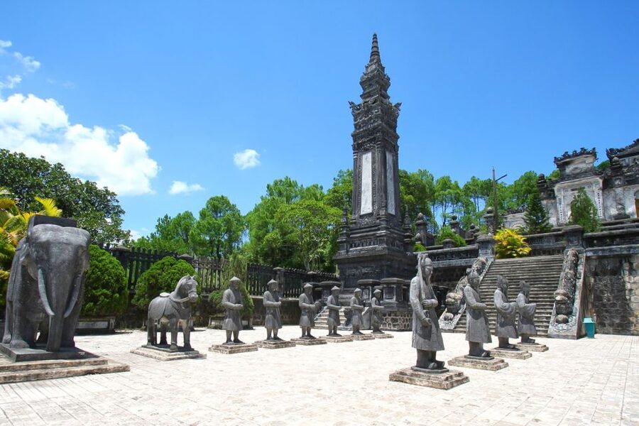 Guided Private Tour – Explore Hue’s Royal Tombs & Thien Mu - Khai Dinh Tomb, a bold mix of East and West