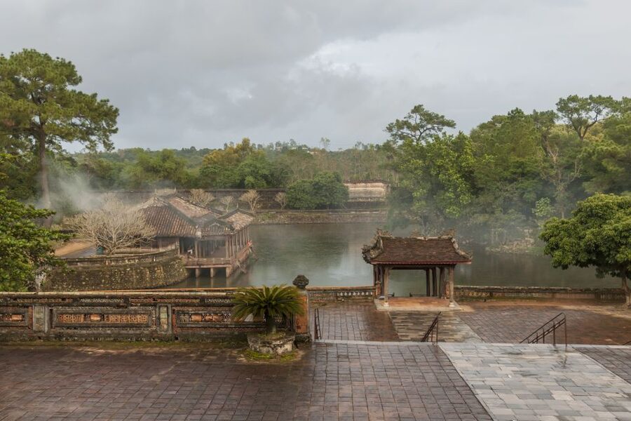 Guided Private Tour – Explore Hue’s Royal Tombs & Thien Mu - Thien Mu Pagoda beside the Perfume River