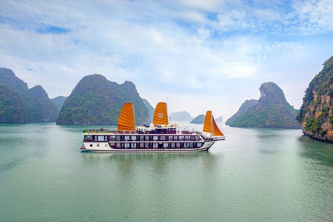 Halong Bay 3 days 2 nights on PEONY CRUISES 5 Stars LUXURY - Cat Ba Island and Trung Trang Cave on the final morning