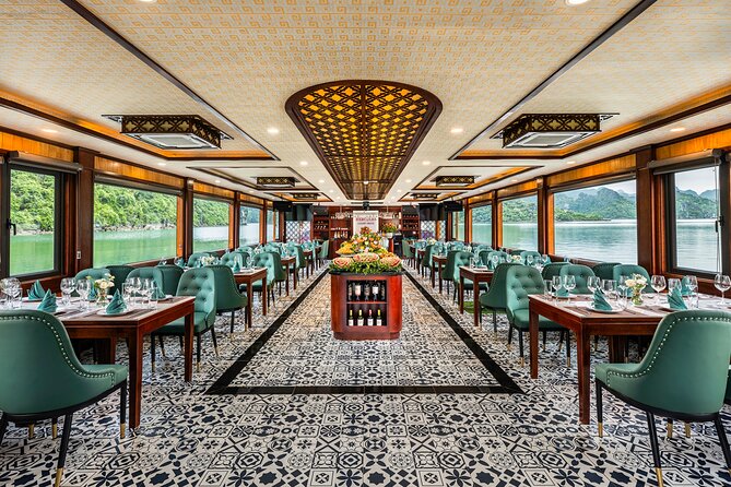 Halong bay 5star Cruise Day Trip: Buffet lunch & Limousine bus - Cruising from Tuan Chau Marina into the karst islands