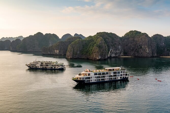 Halong Bay Cruise 2 days 1 night from Hanoi included transfer - Entering Halong Bay by cruise boat
