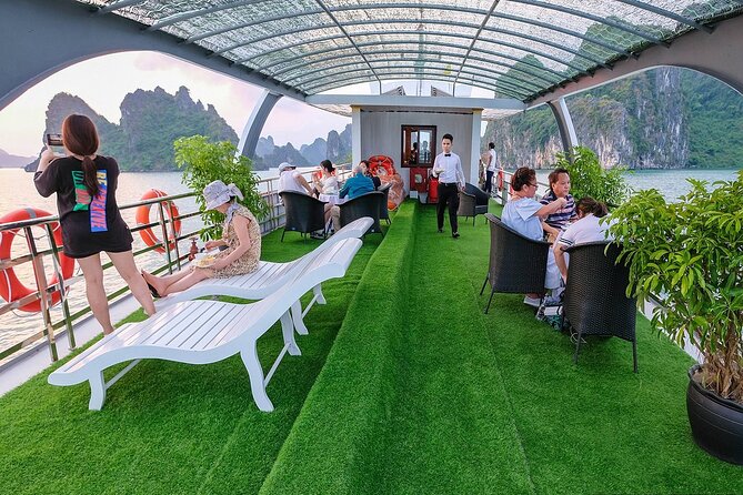 Halong Bay Cruise Luxury Full Day Tours - Caves, islands, and the active part of the day